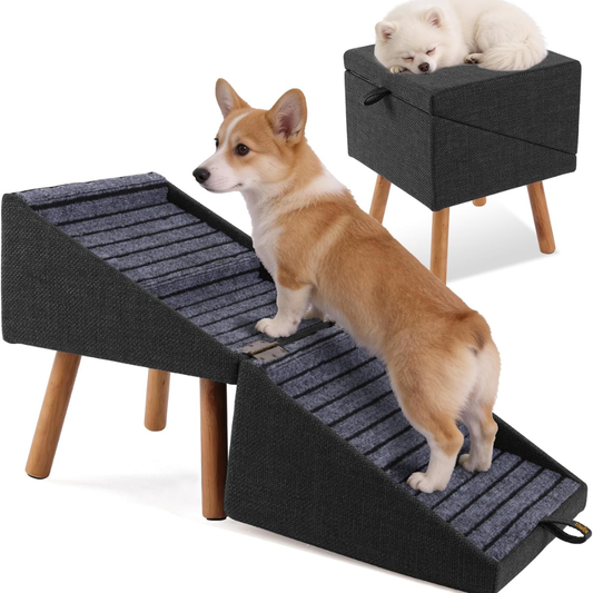 Foldable 2-In-1 Dog Stairs