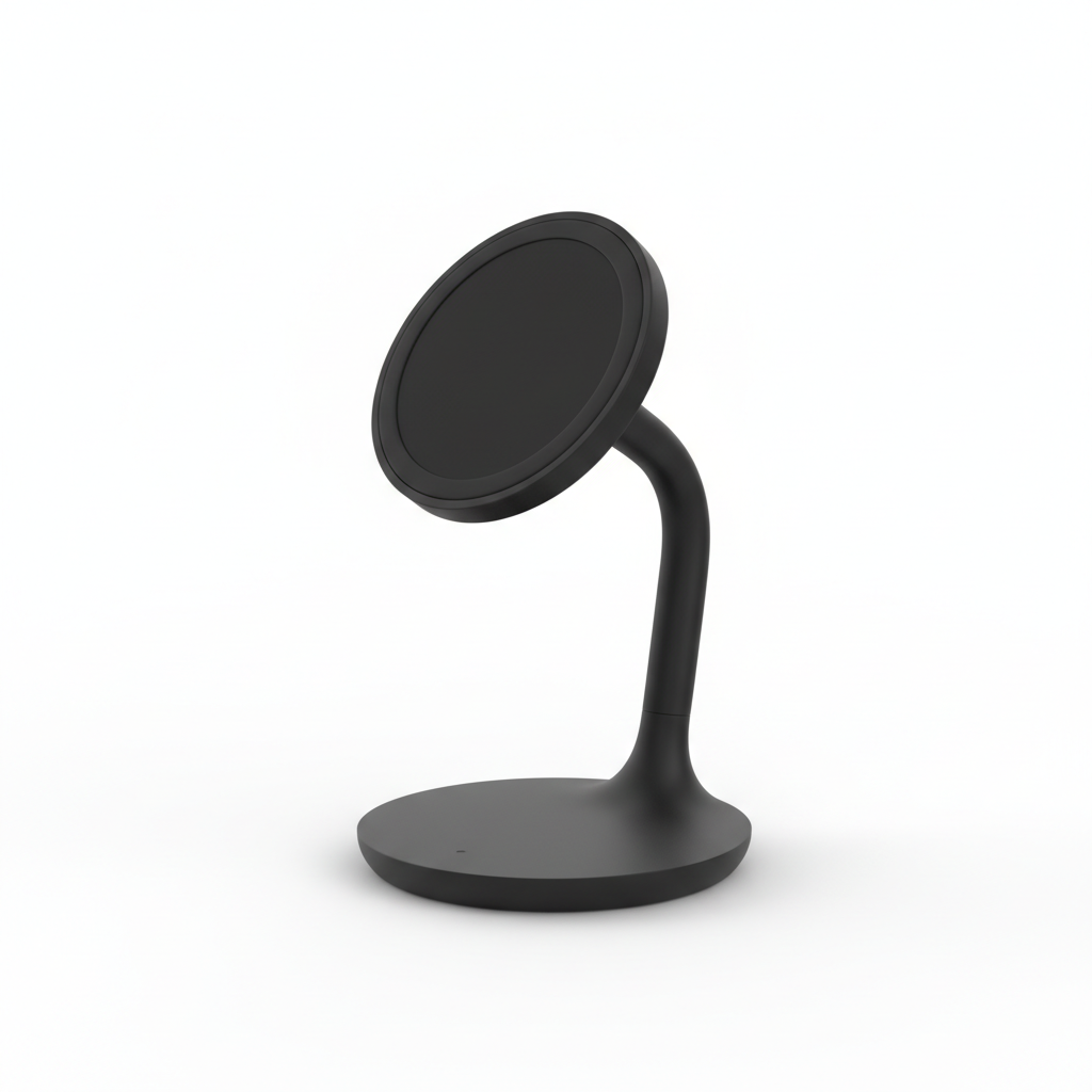 Wireless MagSafe Phone Stand and Charger in matte black